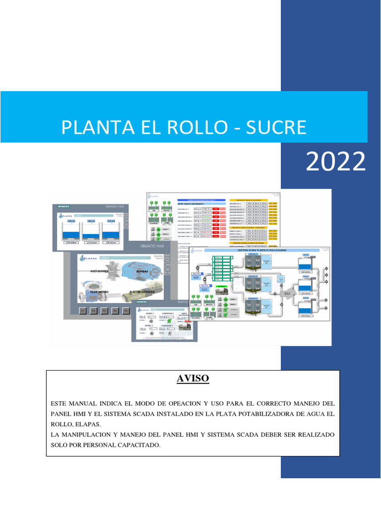 Manual de HMI y SCADA para Planta El Rollo | PDF | Scada | Informática