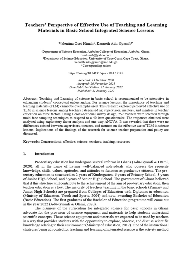 Ej 1336197 | PDF | Constructivism (Philosophy Of Education) | Teachers