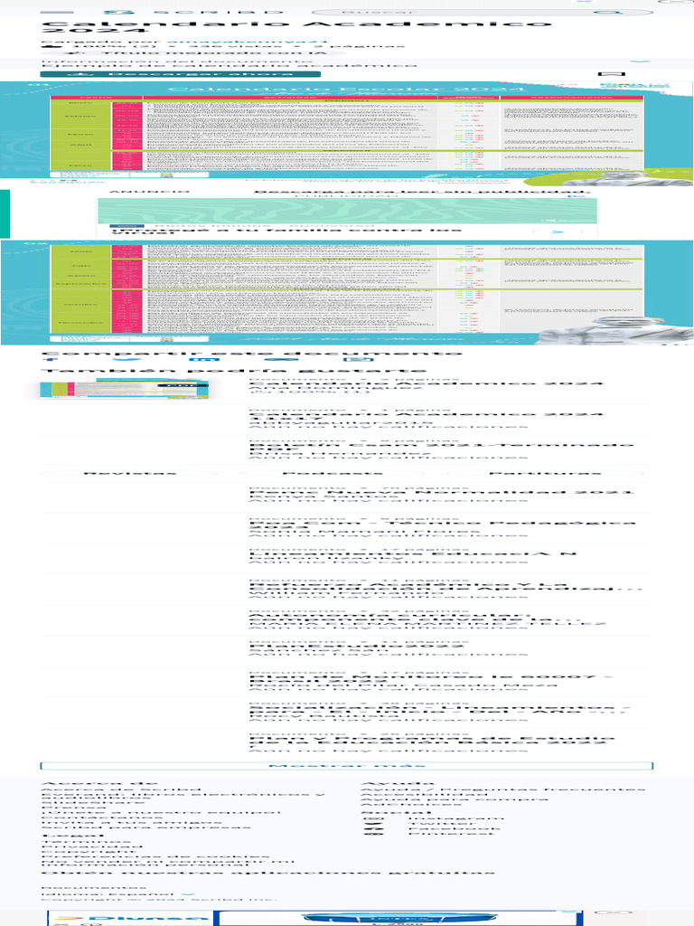 Calendario Academico 2024 PDF Educación Prima | PDF | Evaluación