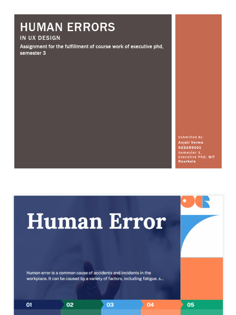 Human Errors in UX Design Analysis | PDF | Usability | Human–Computer ...