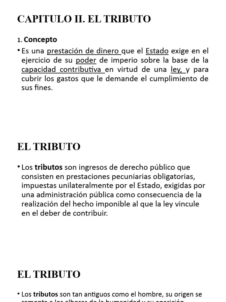 3° Sesion - El Tributo | PDF