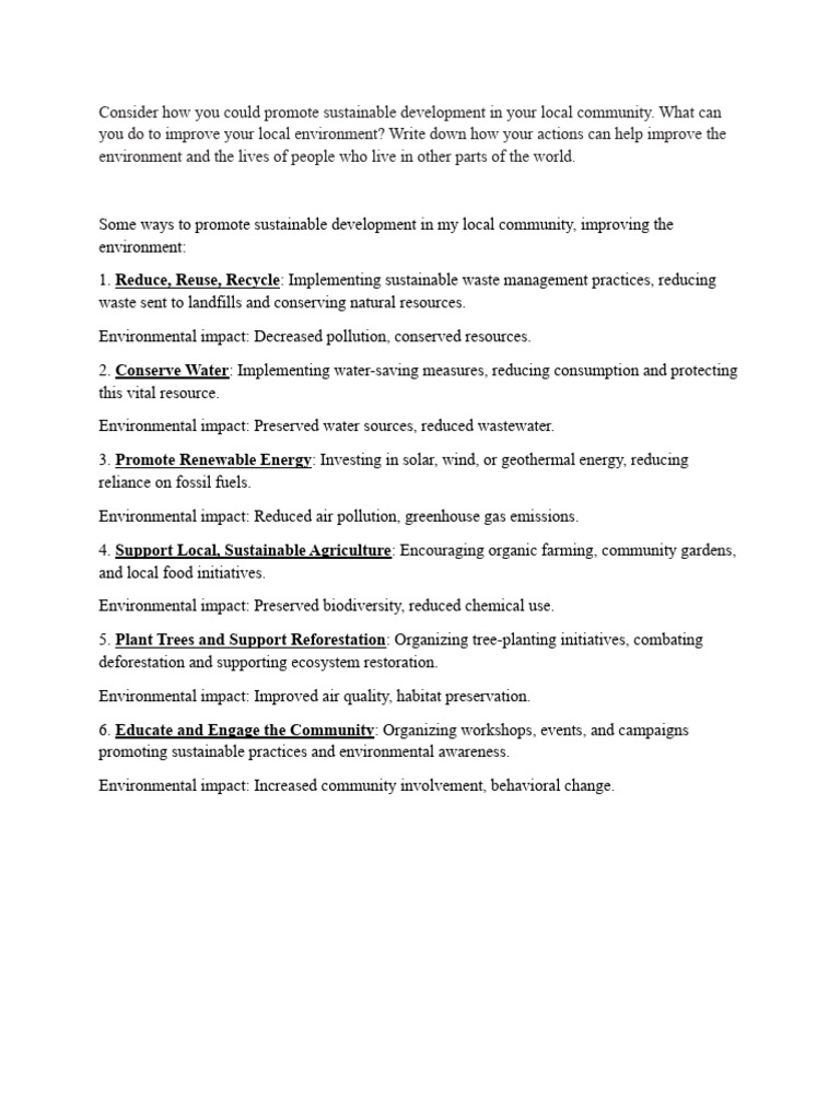 Environmental Sustainability Pdf