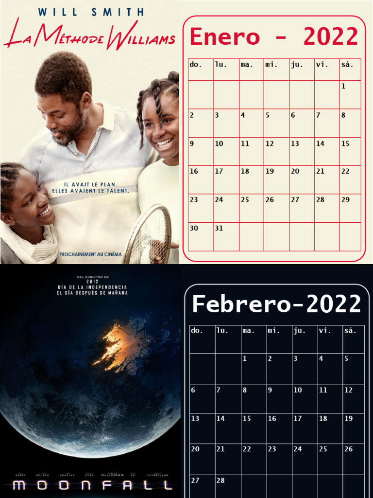 Calendario Peliculas | PDF | Juegos y actividades