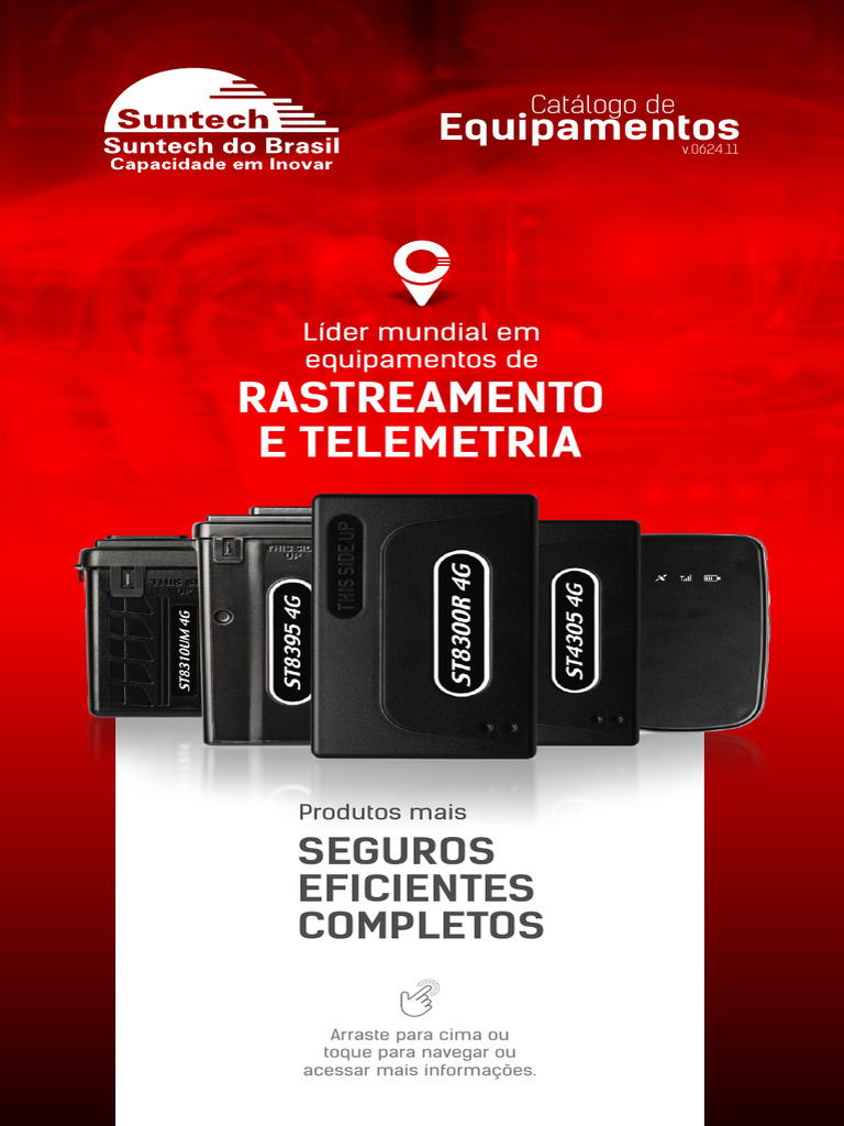 Catálogo de Equipamentos Suntech 4G | PDF | 4G | Telemetria