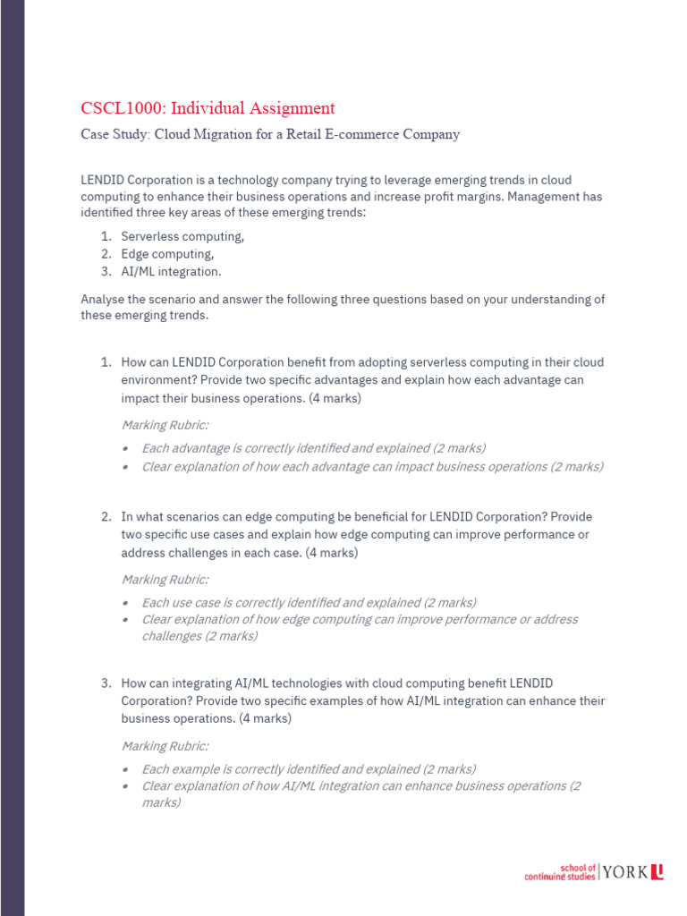 Case Study Leveraging Emerging Trends in Cloud Computing | PDF | Computers