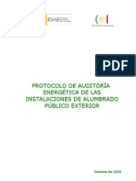 Protocolo Auditoria Alumbrado Publico