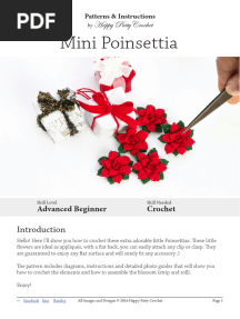 Mini Poinsettia - Eng Happy Patty Crochet