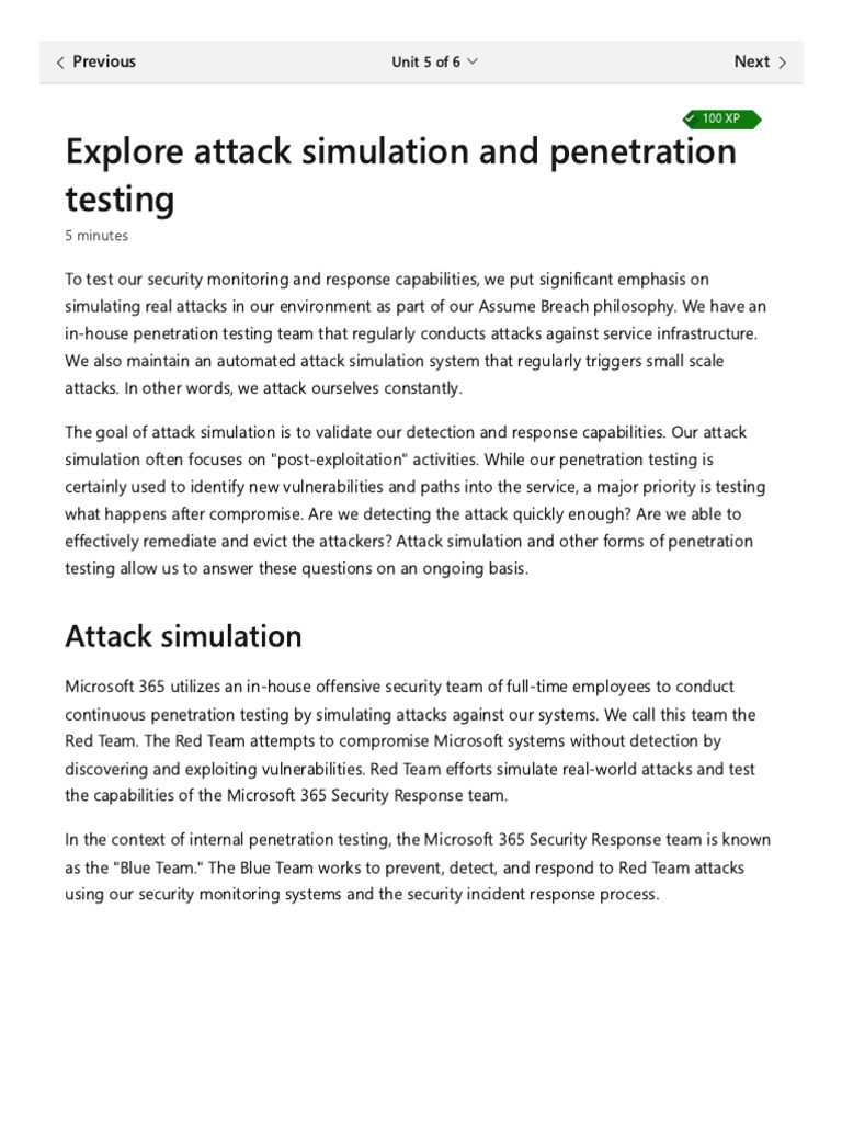Microsoft 365 Attack Simulation Overview | PDF | Penetration Test ...