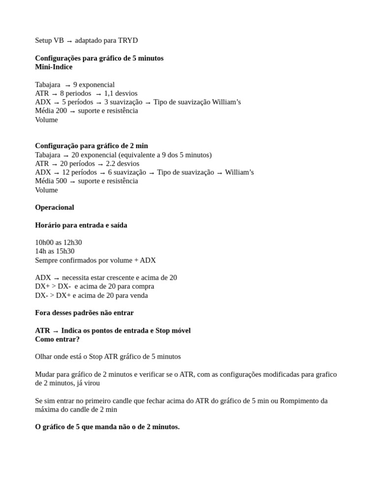 Setup para Daytrade | PDF | Computadores