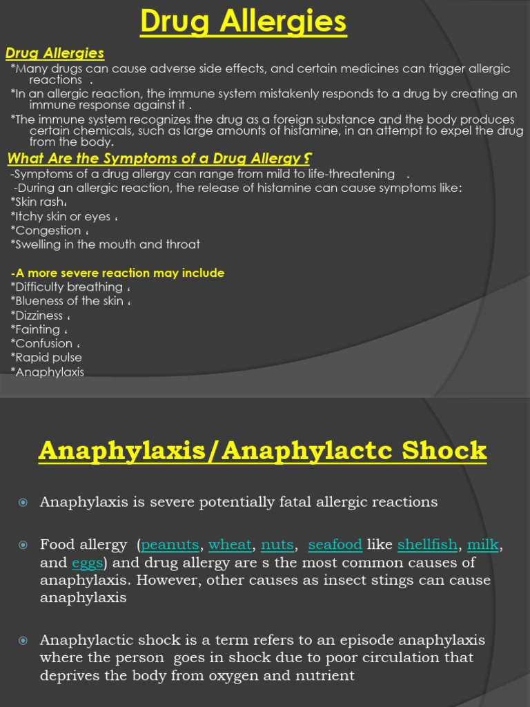 Drug Allergy | PDF | Allergy | Clinical Medicine