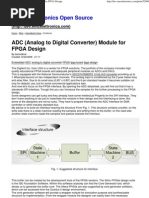 Download ADC Analog to Digital Converter Module for FPGA Design by Ionela SN7494951 doc pdf