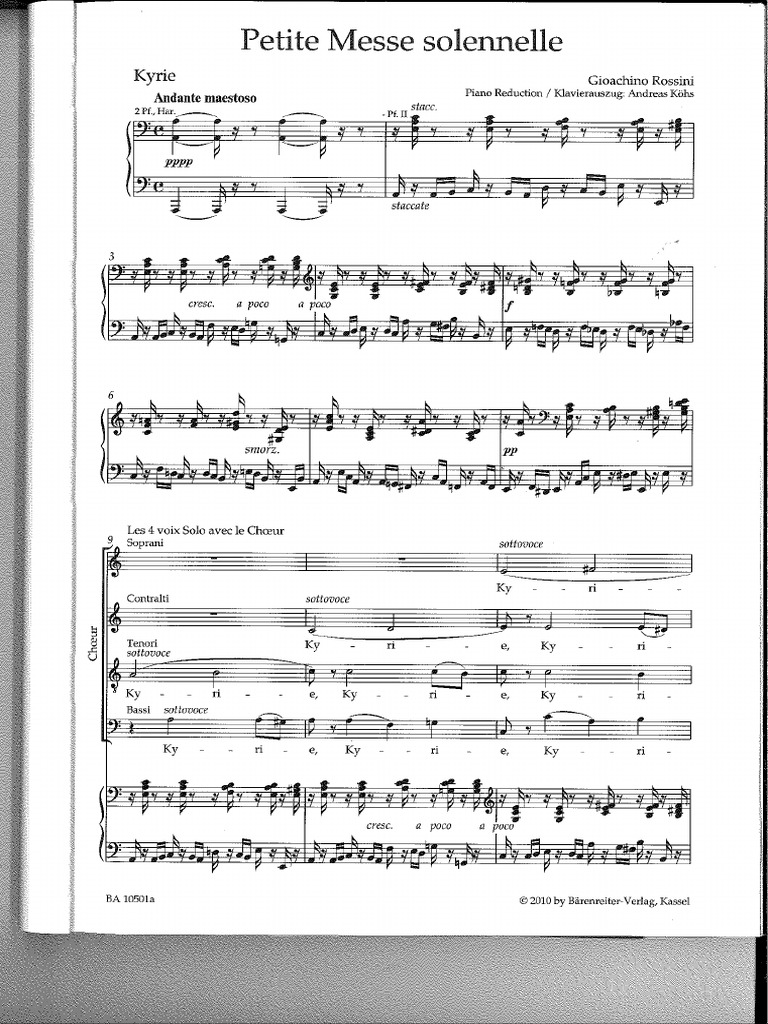 Rossini Petite Messe Kyrie 1 Pdf