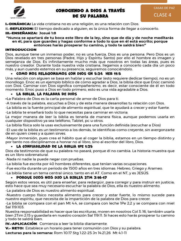 Relación con Dios a través de la Biblia | PDF | Dios | Biblia