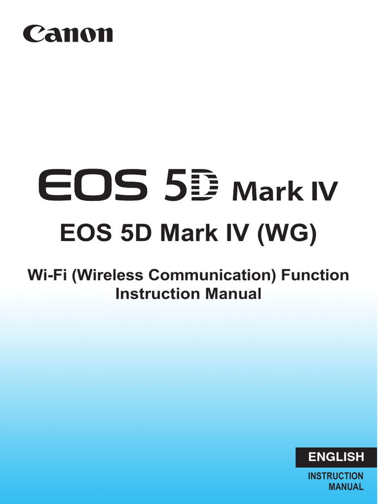 canon eos 5d mark iv manual