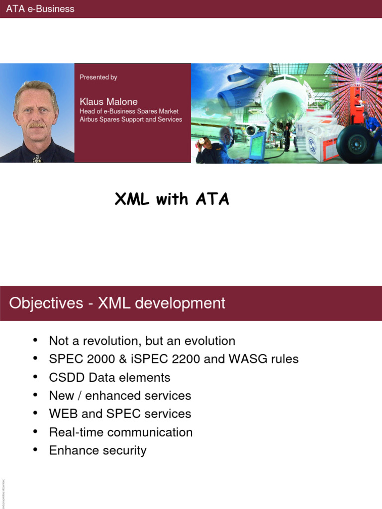 XML With Ata Spec 2000 | PDF | Xml | Markup Language