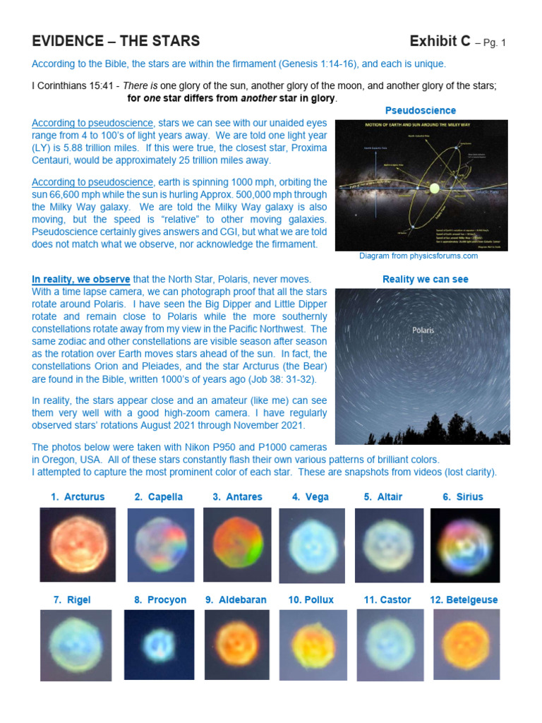 08 ExhibitC Stars | PDF | Stars | Astronomy