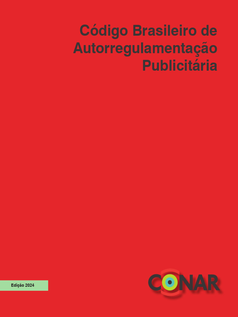 Codigo CONAR 2024 | PDF | Publicidade | Propagandismo