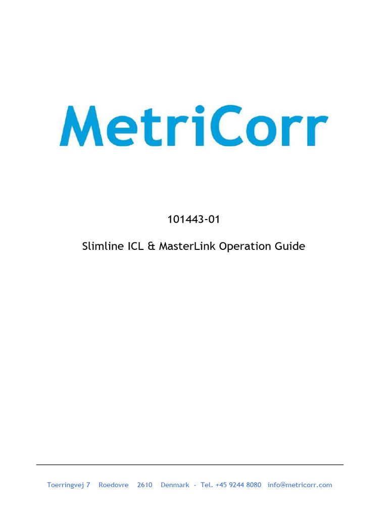 101443-01 Slimline ICL & MasterLink Operation Guide R101 | PDF ...