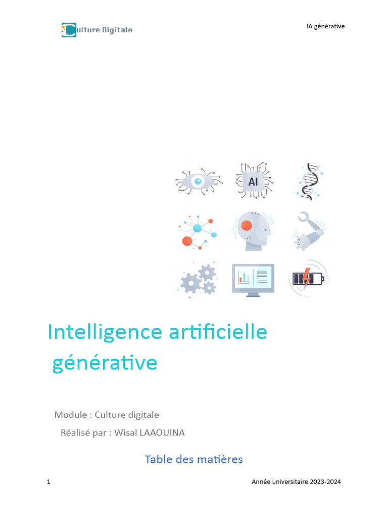 Comprendre l'IA générative | PDF | Intelligence artificielle ...