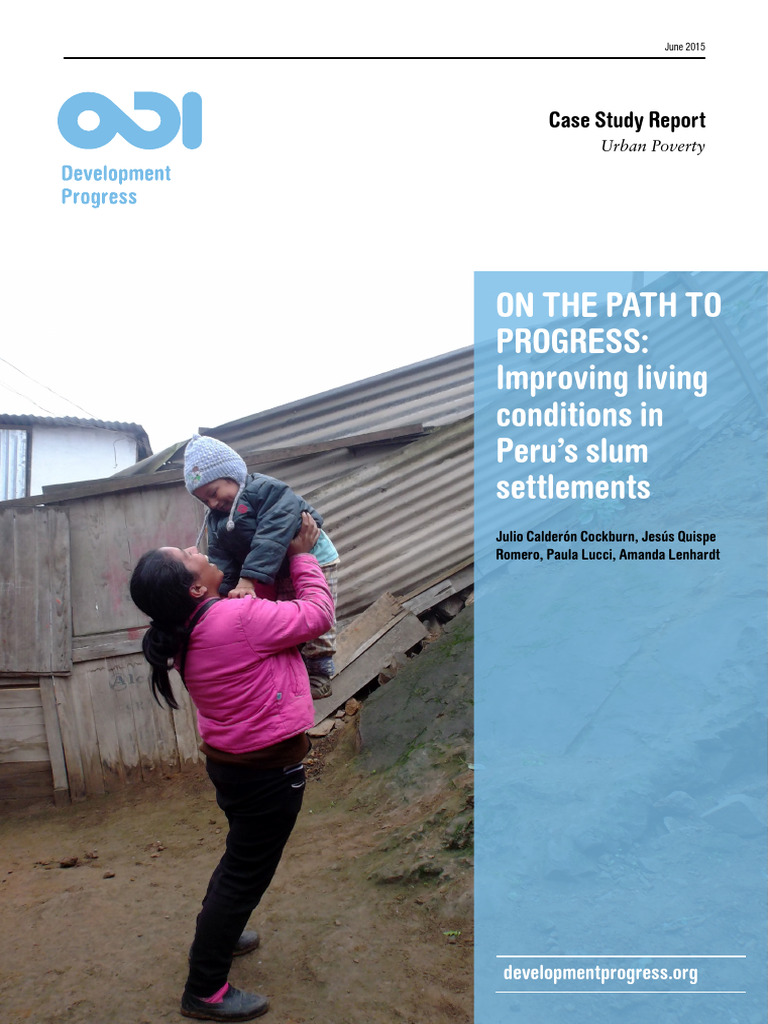 2015 On The Path To Progress Improving L | PDF | Slum | Poverty
