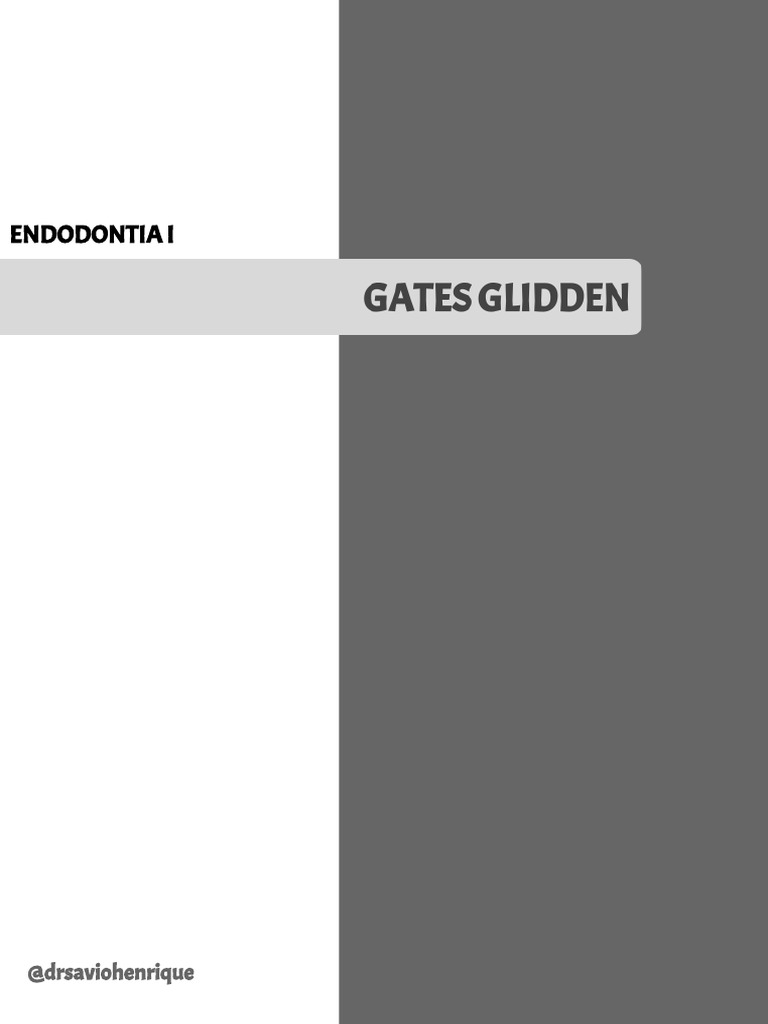 Brocas Gates Glidden em Endodontia | PDF