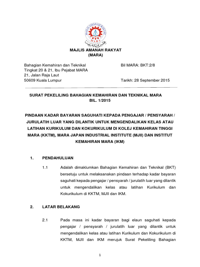 SPBKT01 - 2015 Bayaran Saguhati Penceramah | PDF