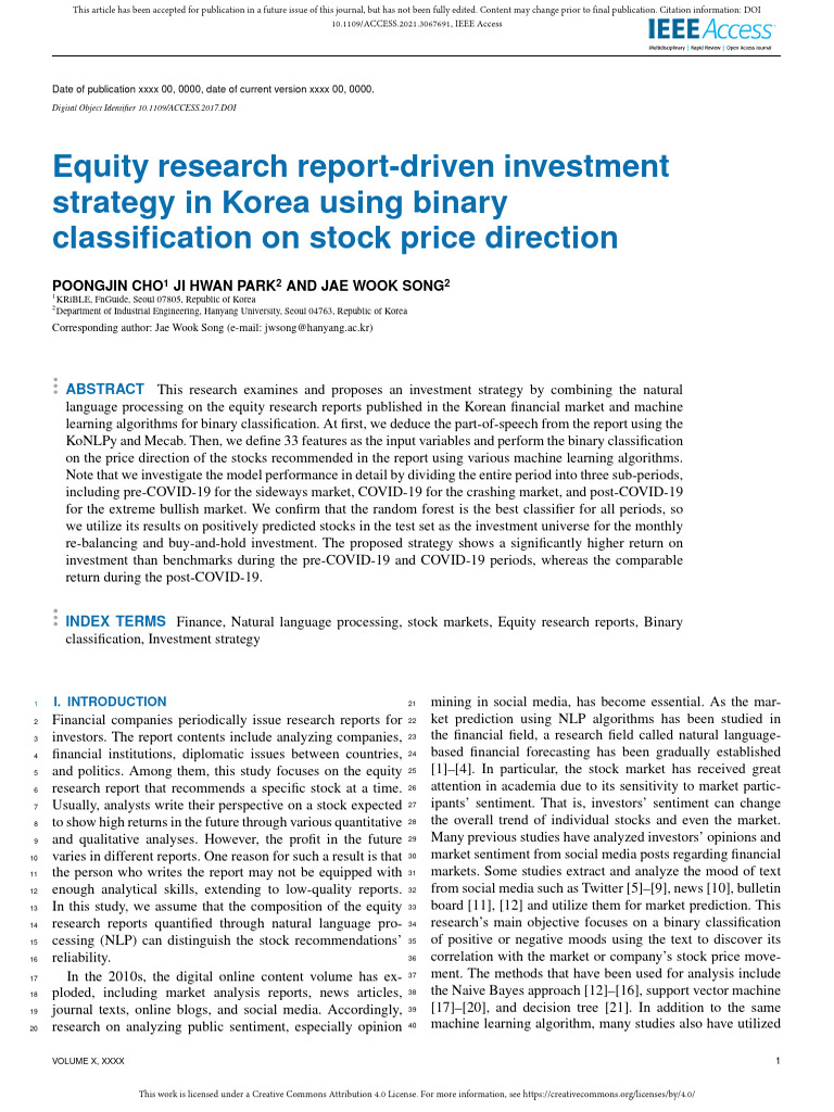 Equity Research Report-Driven Investment Strategy | PDF | Part Of ...