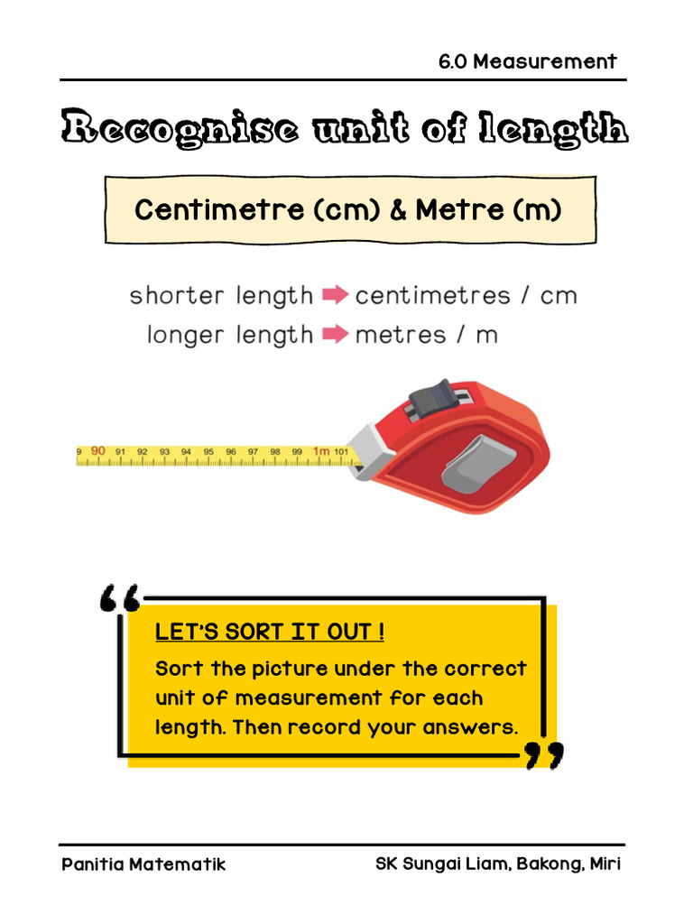 Unit of Length Measurement Guide | PDF | Home & Garden | Art