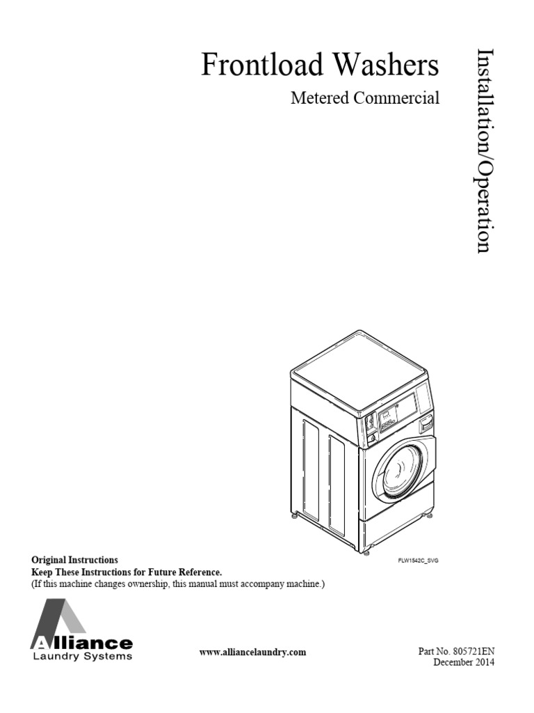 Huebsch Washer User Manual HFNBXASP113CW01 805721en | PDF | Washing ...