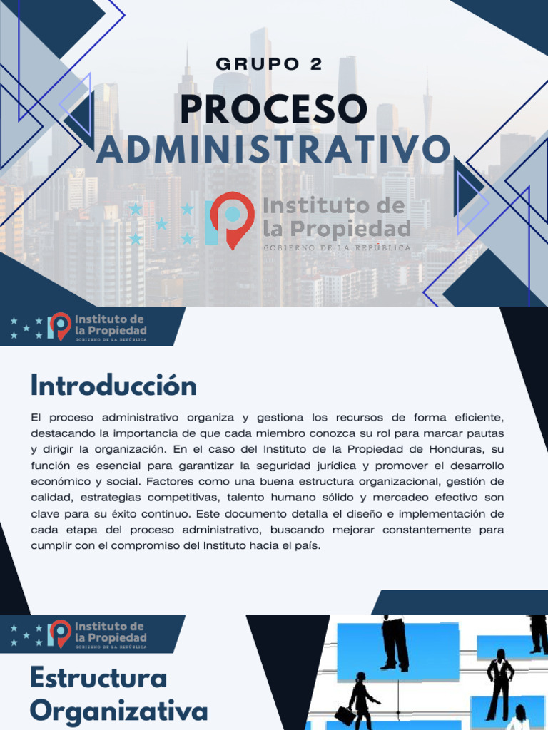 Blue and White Geometric Company Profile Presentation | PDF | Sistema ...