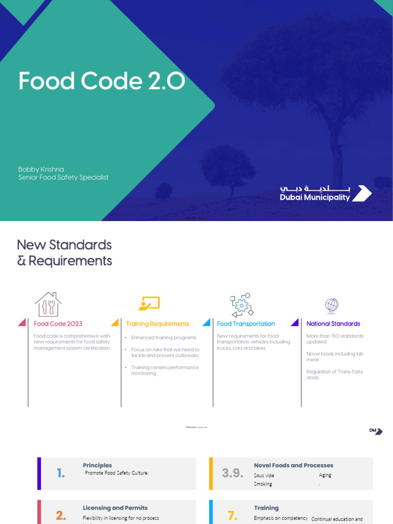 Dubai Food Code 2023: New Standards | PDF | Food Safety | Safety