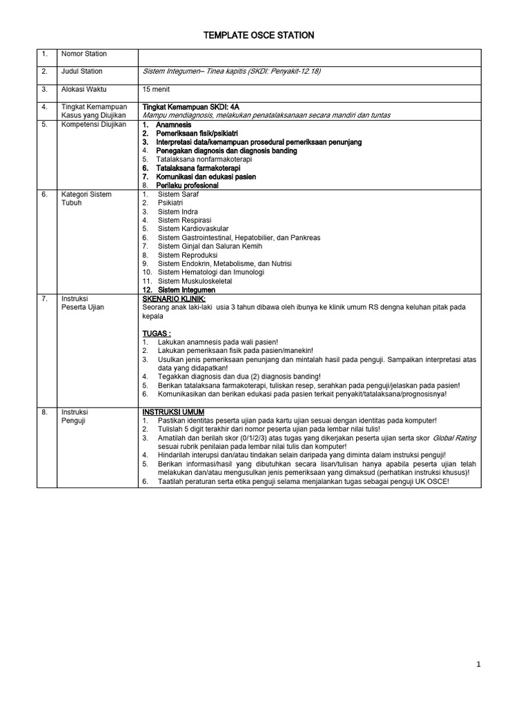 Template OSCE Tinea 2 PDF