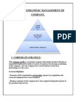 Levels of Strategic Management of Company