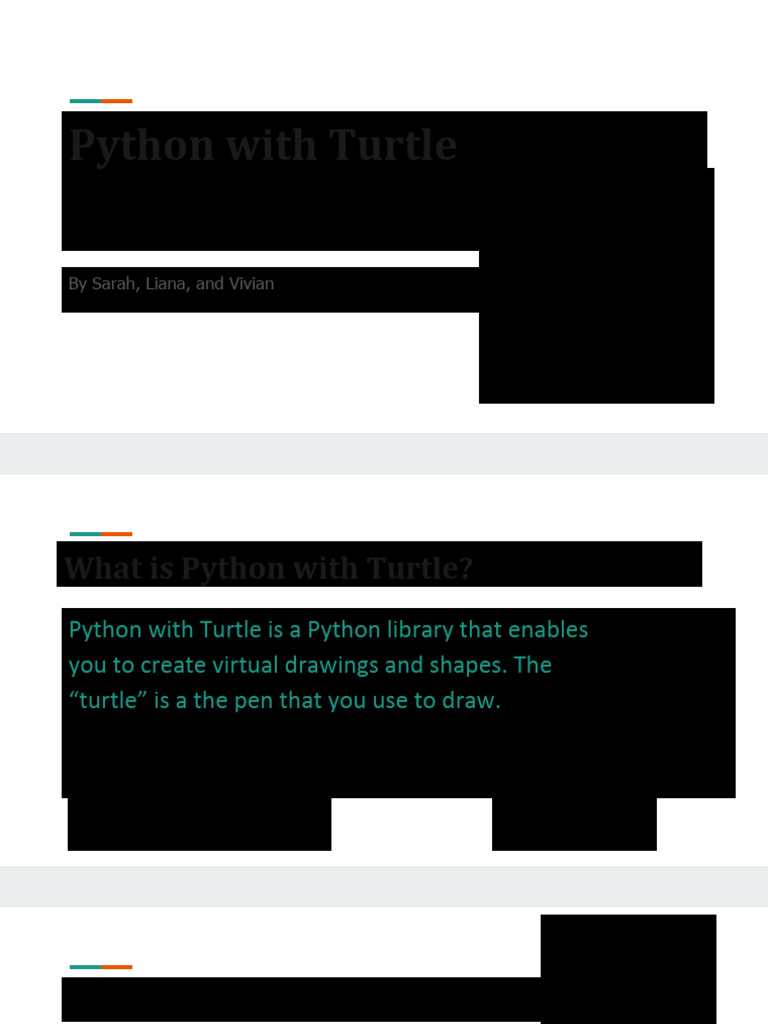 Python with Turtle | PDF | Software Engineering | Computer Science