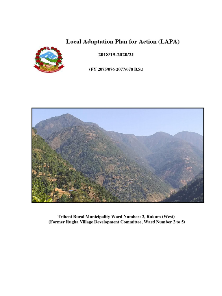 Local Adaptation Plan for Tribeni Rural Municipality | PDF | United ...