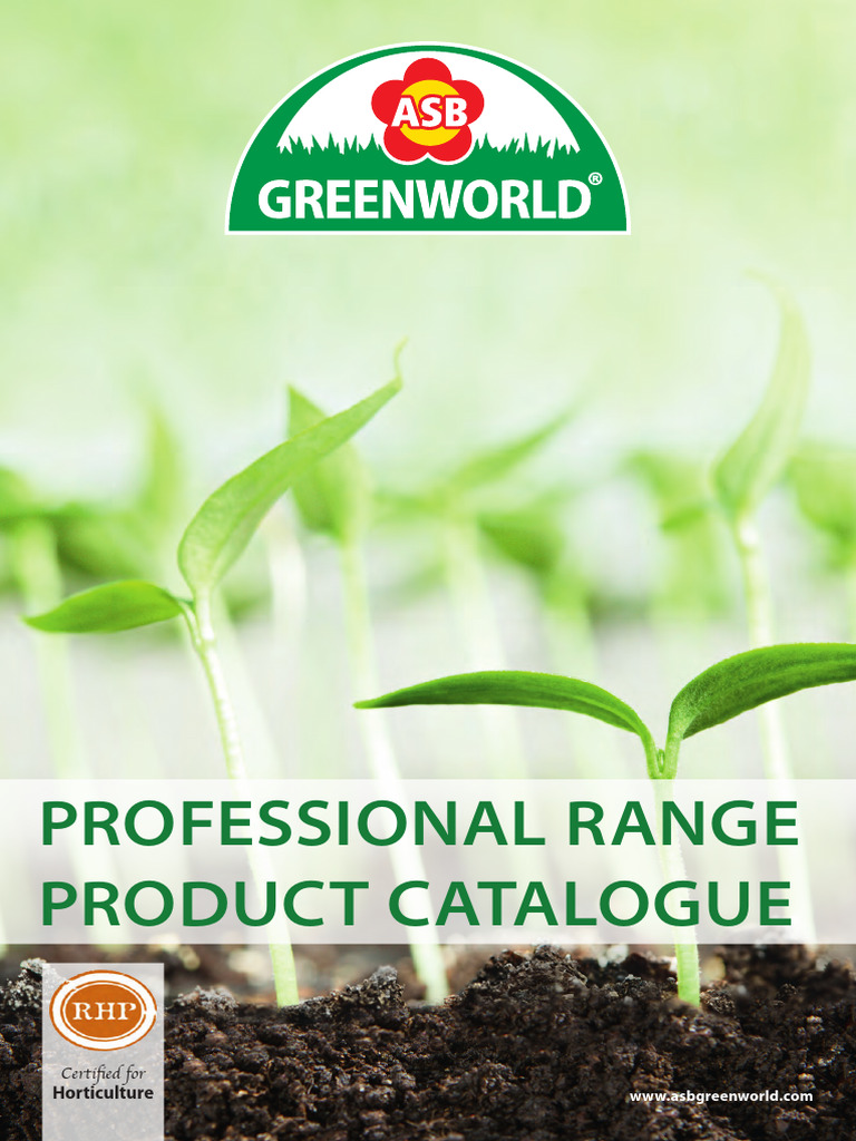 ASB Greenworld Professional Product Range | PDF | Peat | Organic Farming