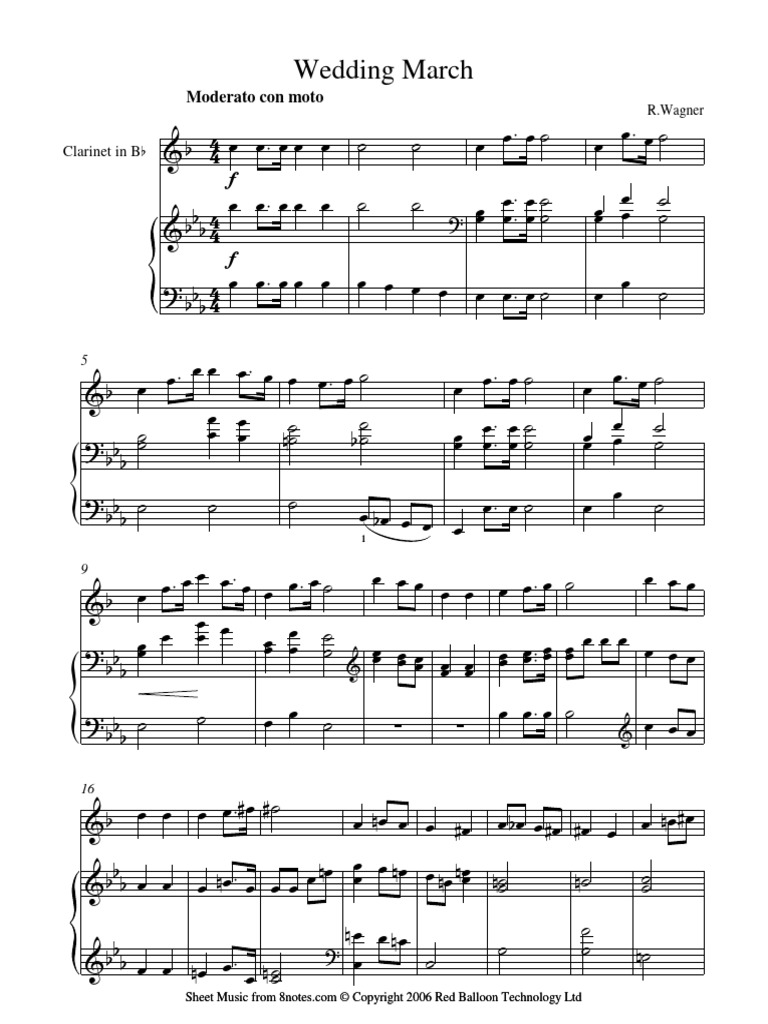 Wagner wedding march pdf