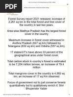 India State of Forest Report 2025 | PDF | United Nations Framework ...