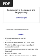 Introduction To Computers and Programming: More Loops