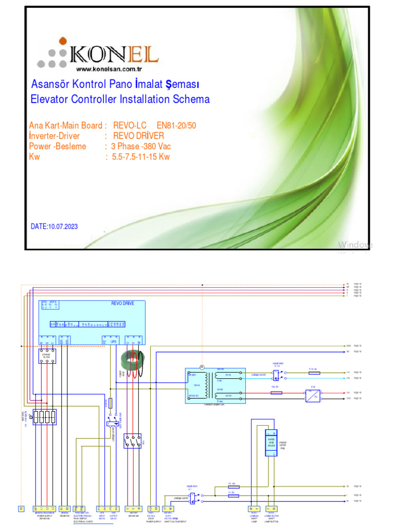 Elevator Control Panel Wiring Diagram | PDF | Electronics | Electrical ...