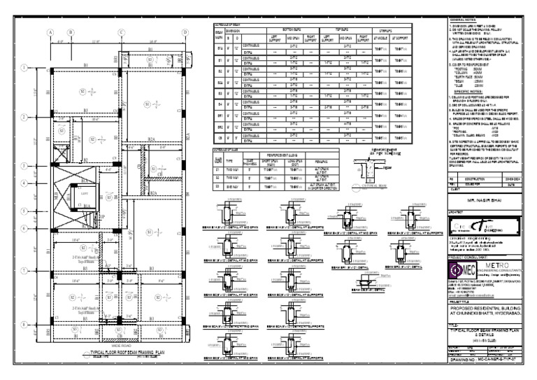 Floor Beam Framing Plan & Details | PDF | Building Materials ...