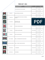 X-Mas - Master Price List - 2011