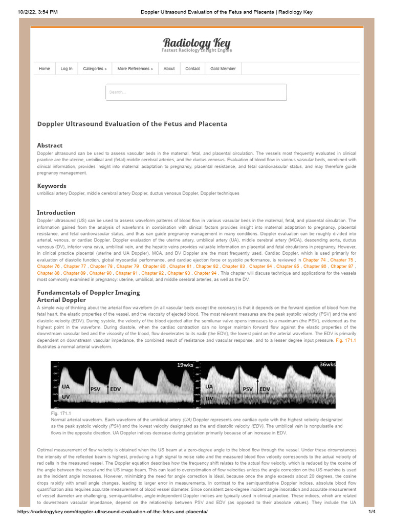 Doppler Ultrasound in Fetal Assessment | PDF | Diastole | Fetus
