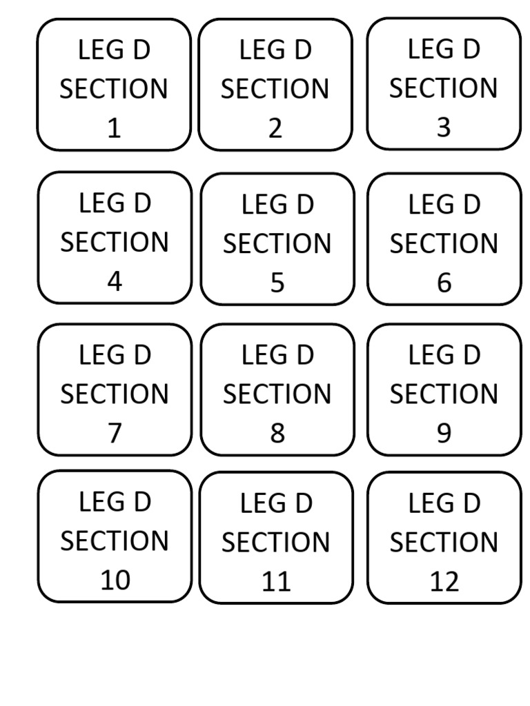 Comprehensive Guide to Leg Sections | PDF | Technology & Engineering