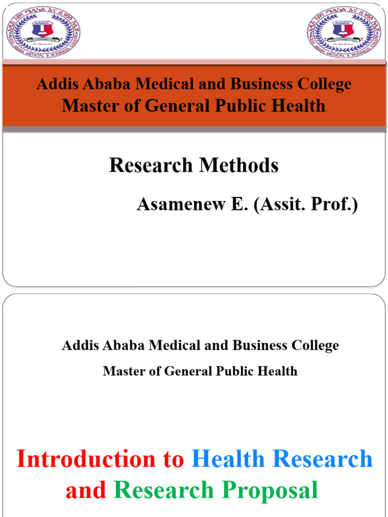 Health Research Methods Overview | PDF | Clinical Trial | Validity ...