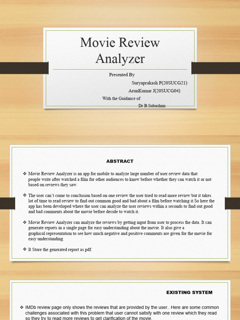 Movie review analyzer pdf computer file random access memory