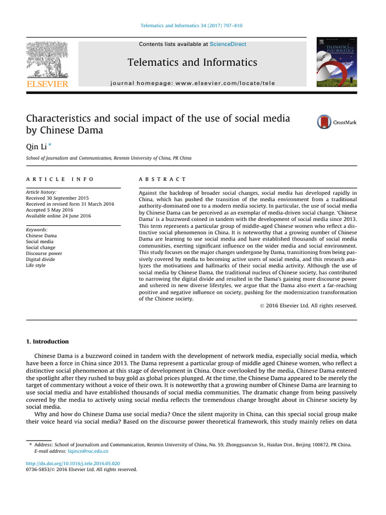 2017 (7) Characeristic and Social Impact of The Use of Social Medial by ...