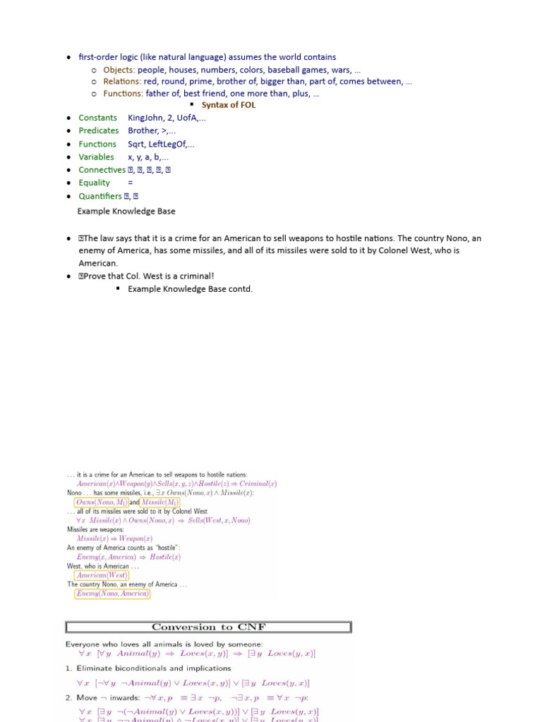 Understanding First-Order Logic Concepts | PDF | Mathematical Logic | Logic