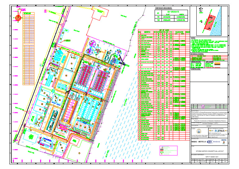 Storm Water Layout for Desalination Plant | PDF | Water | Hydrology
