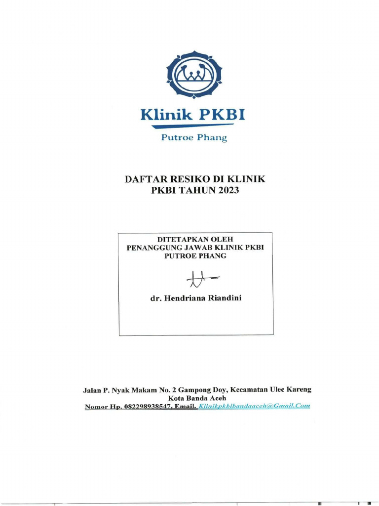 Daftar Resiko Klinik Pdf